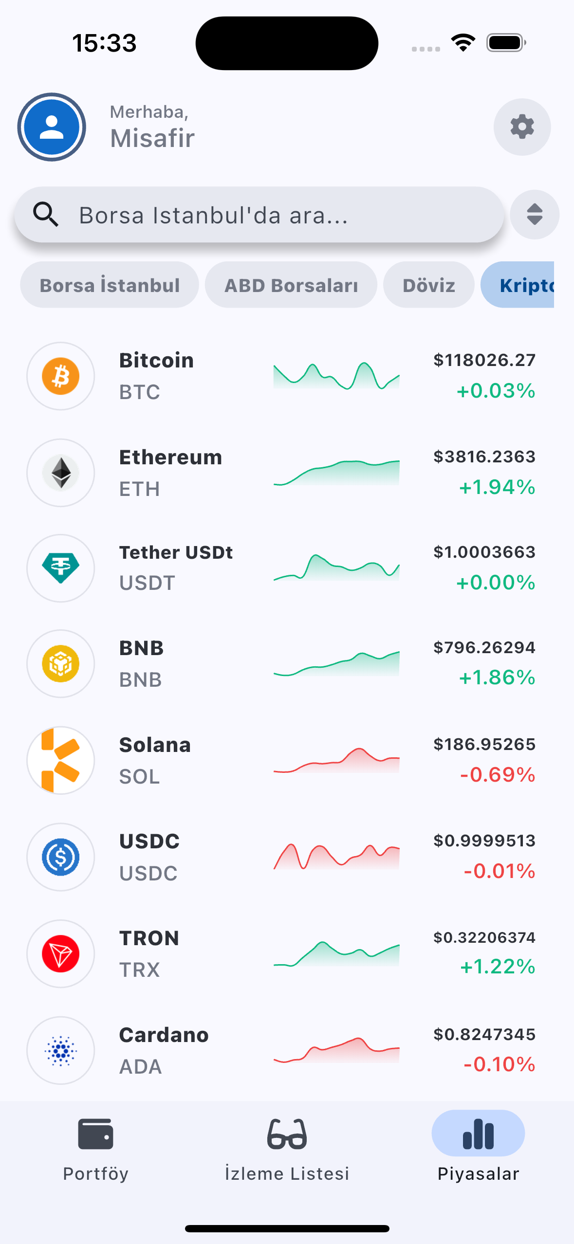 Stockpeekr ekran görüntüsü